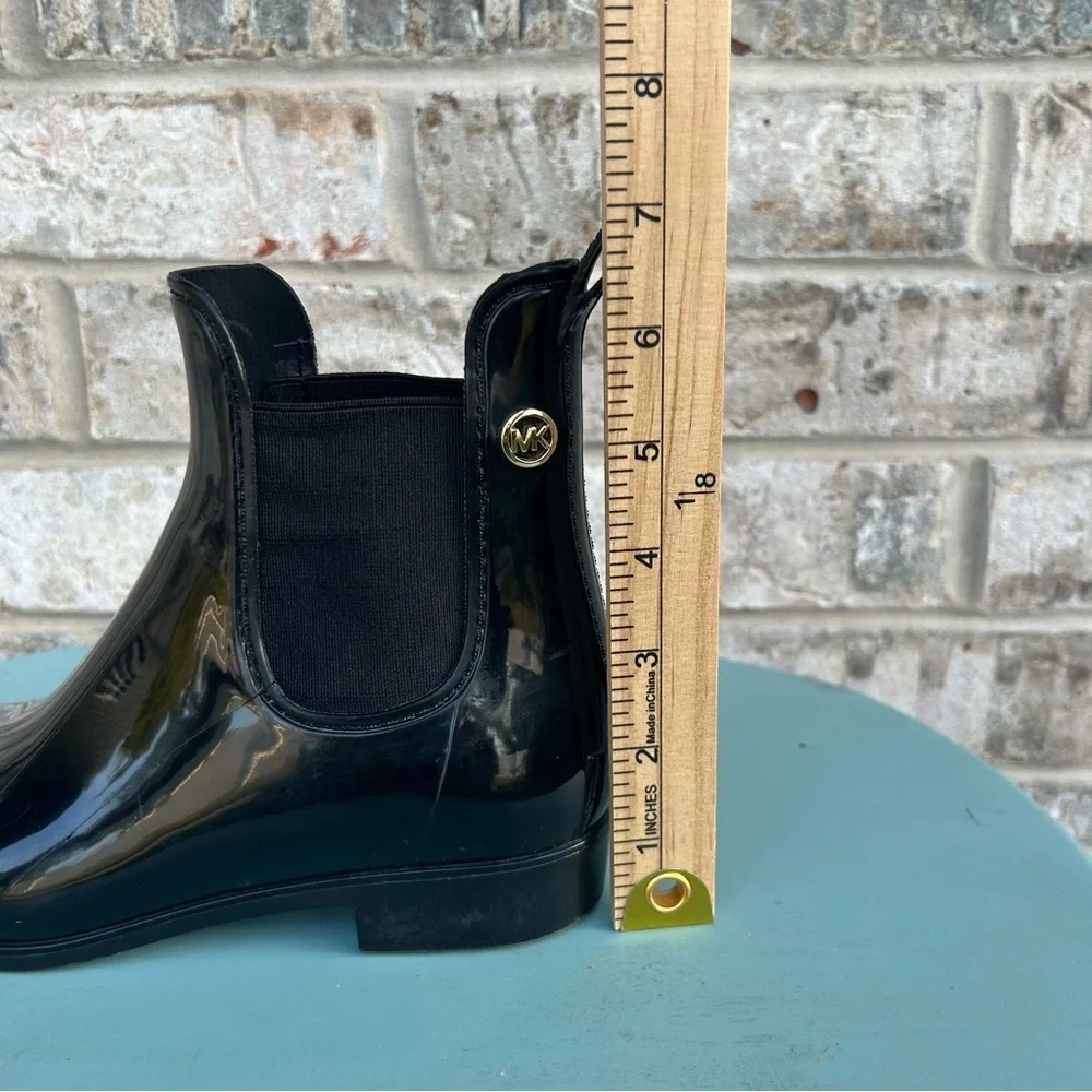 Michael Kors Glossy Black Boots